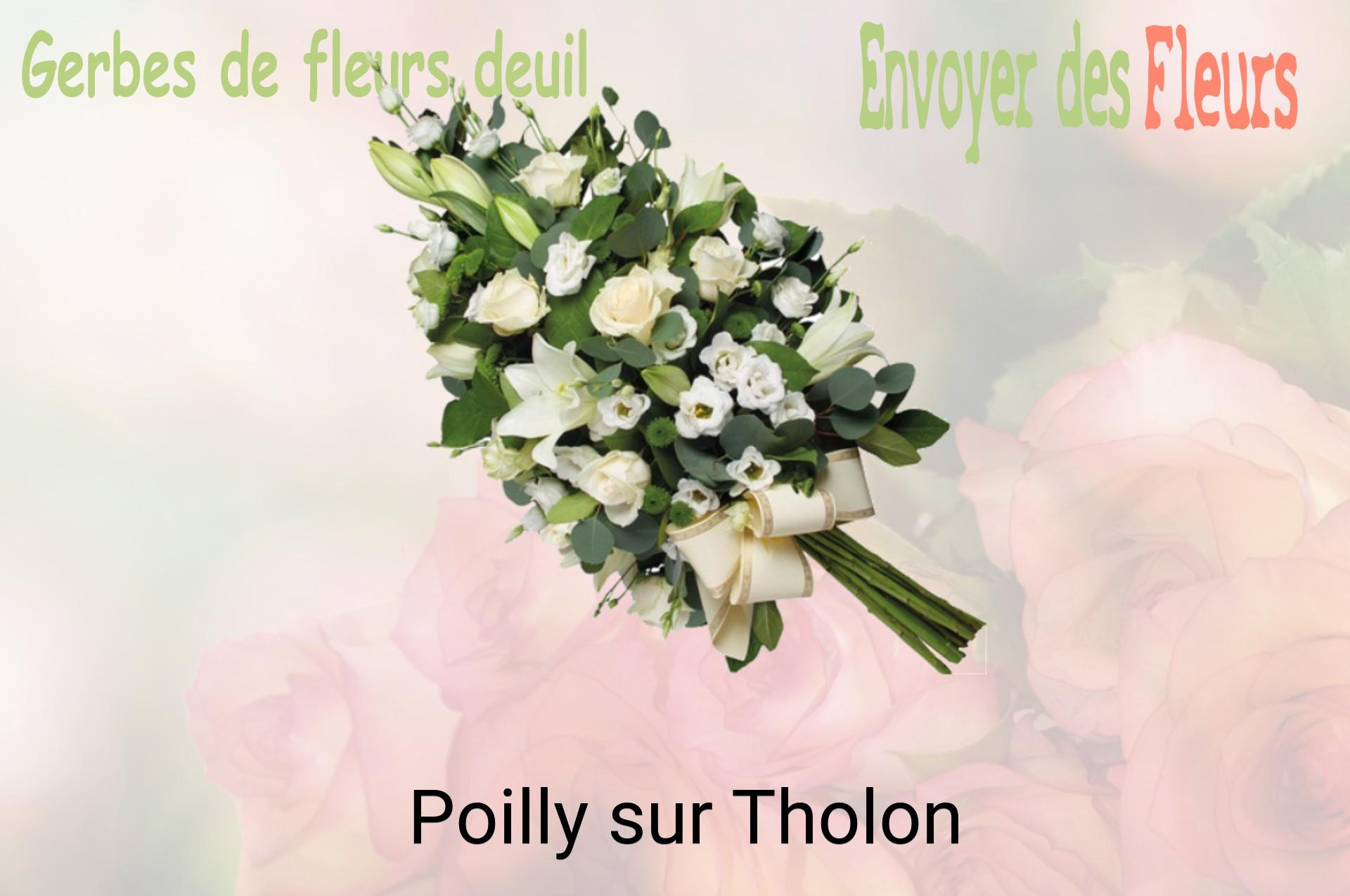 Gerbe de fleurs de deuil livrée à Poilly-sur-Tholon